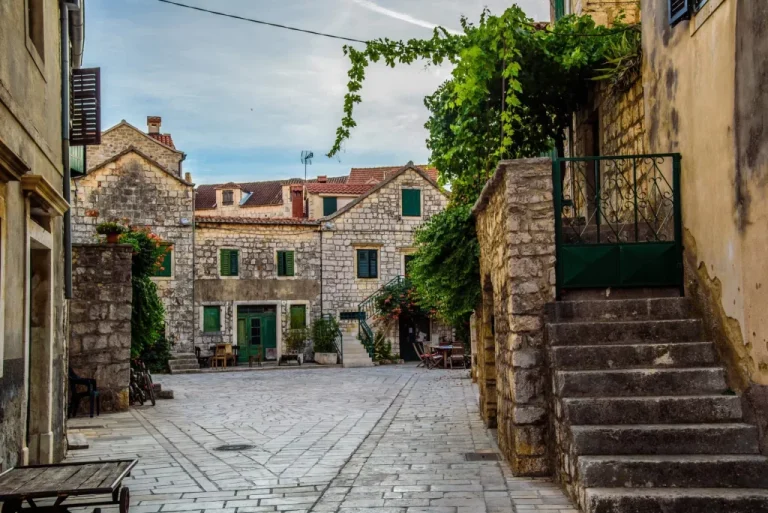 beautiful landscape of croatia croatia coast sea and mountains panorama